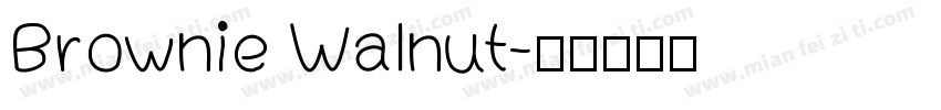 Brownie Walnut字体转换